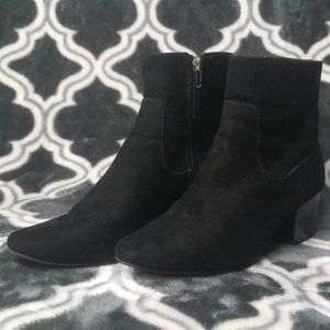 black heel booties size 6